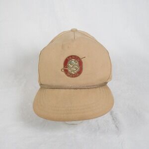 Vintage Town Talk Beige Rope Snapback‎ Baseball Cap Louisville KY Since 1919